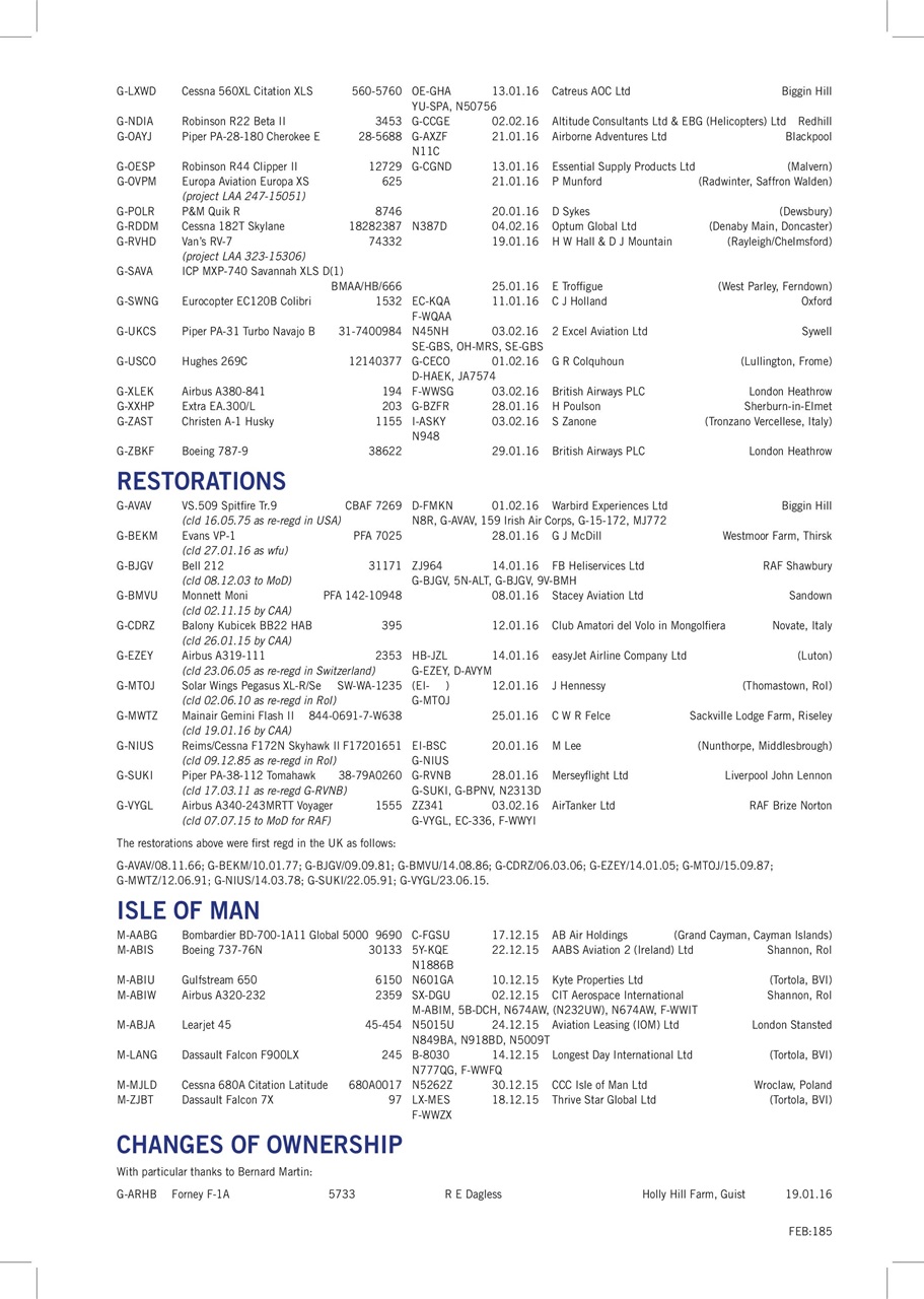 Air Britain News Preview Pages