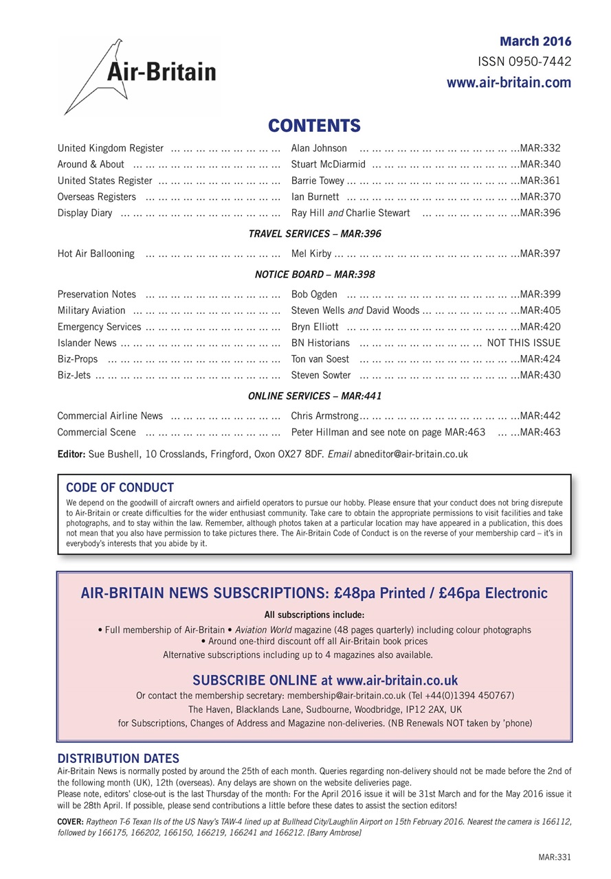 Air Britain News Preview Pages