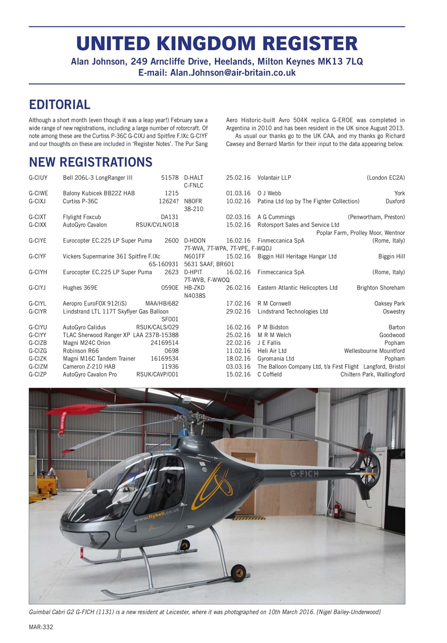 Air Britain News Preview Pages