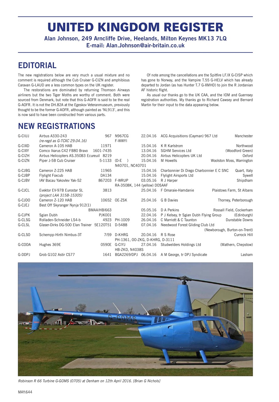 Air Britain News Preview Pages