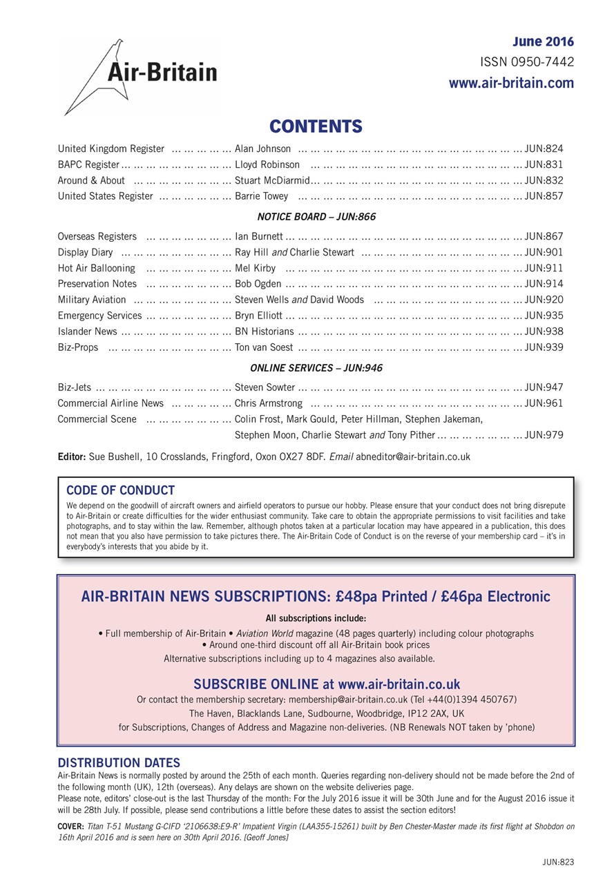Air Britain News Preview Pages
