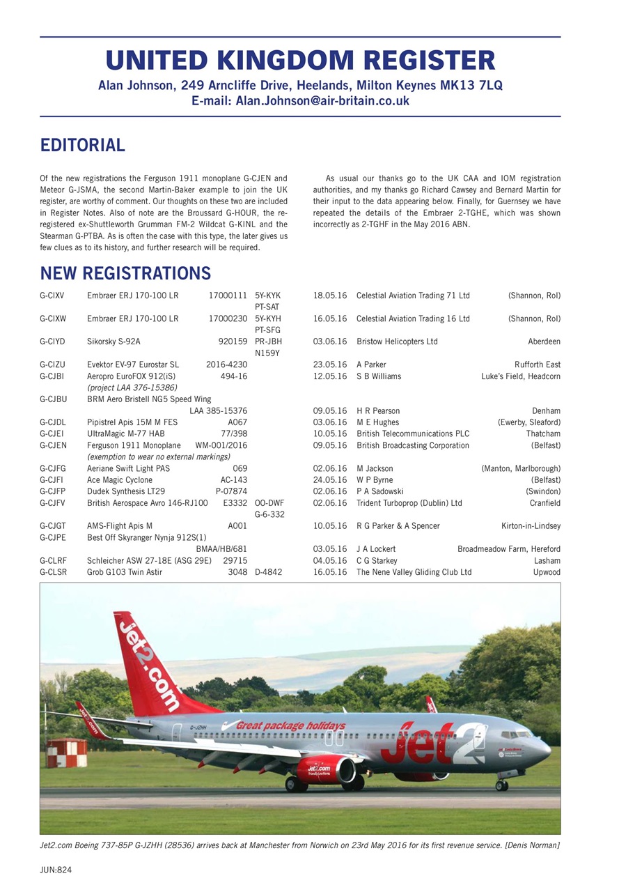 Air Britain News Preview Pages