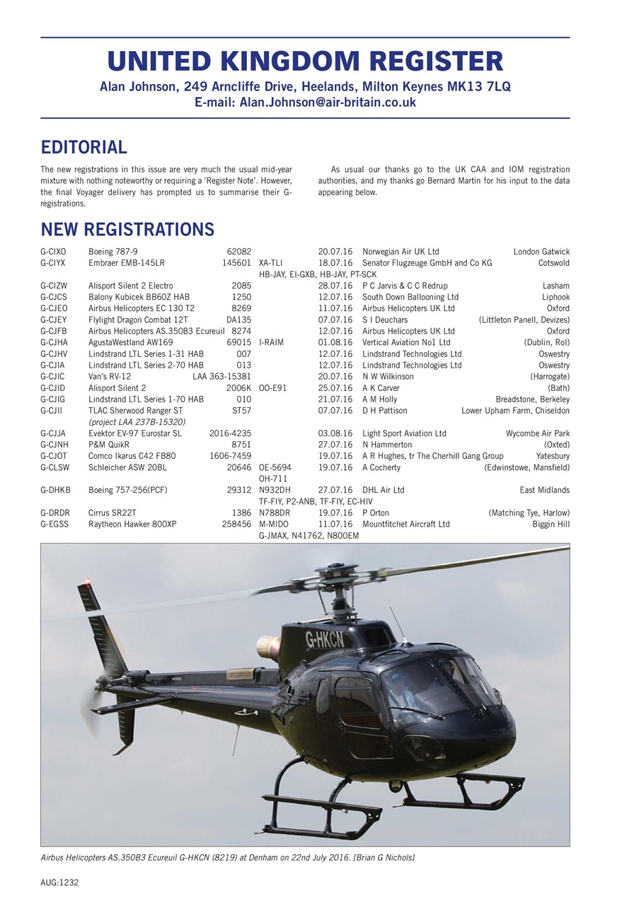 Air Britain News Preview Pages