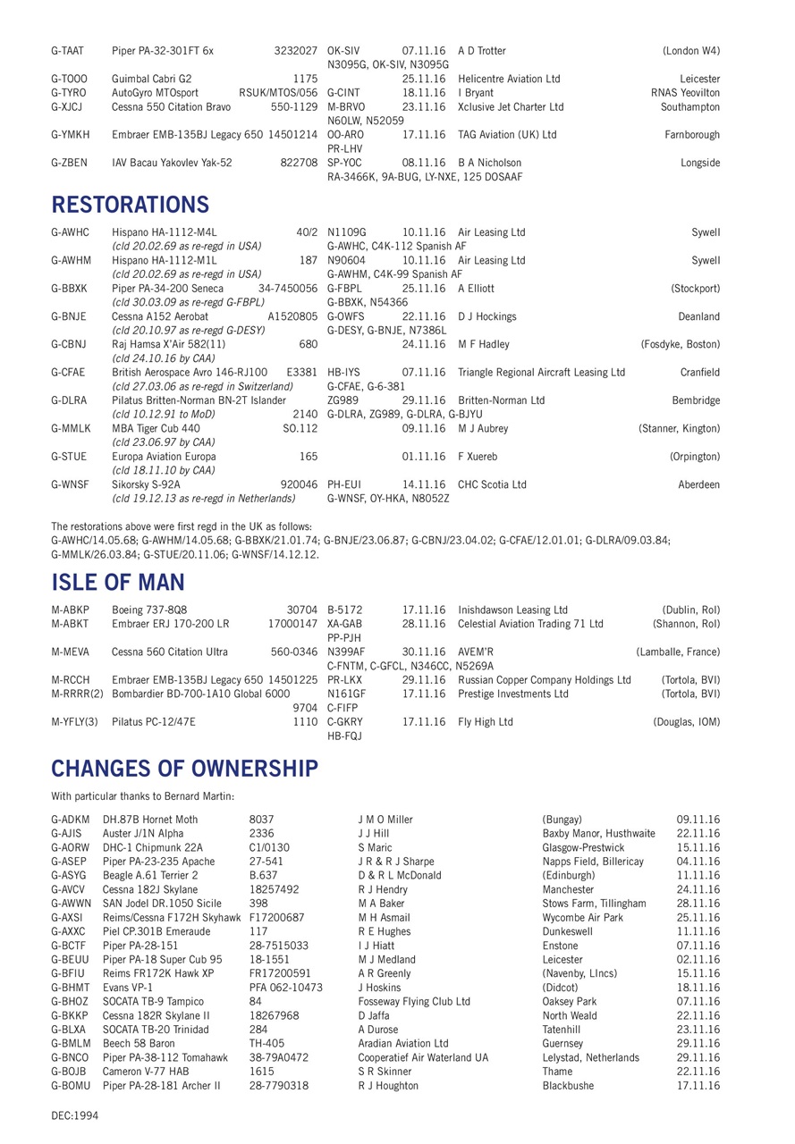 Air Britain News Preview Pages