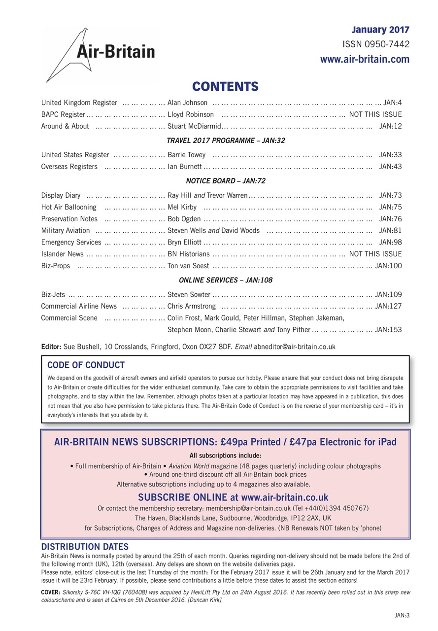 Air Britain News Preview Pages