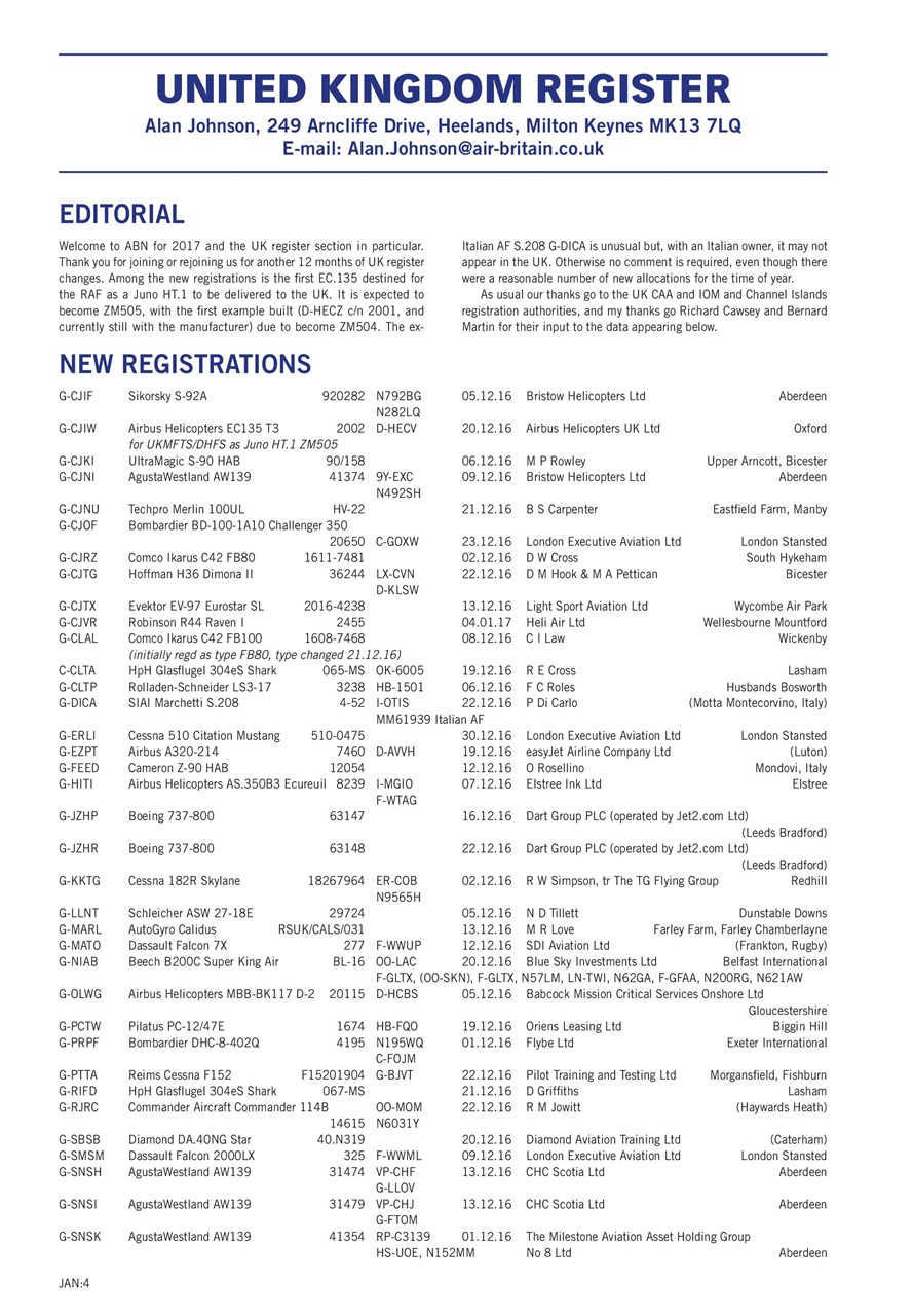 Air Britain News Preview Pages