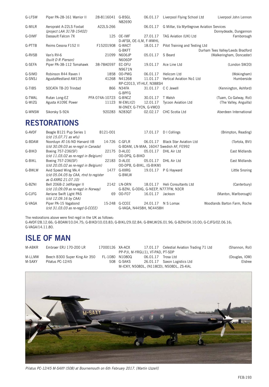 Air Britain News Preview Pages