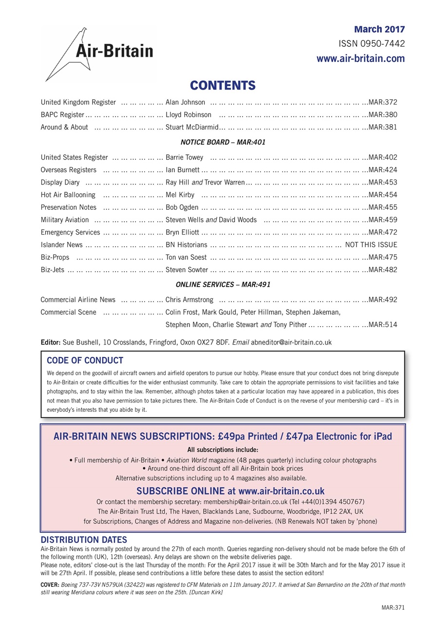 Air Britain News Preview Pages