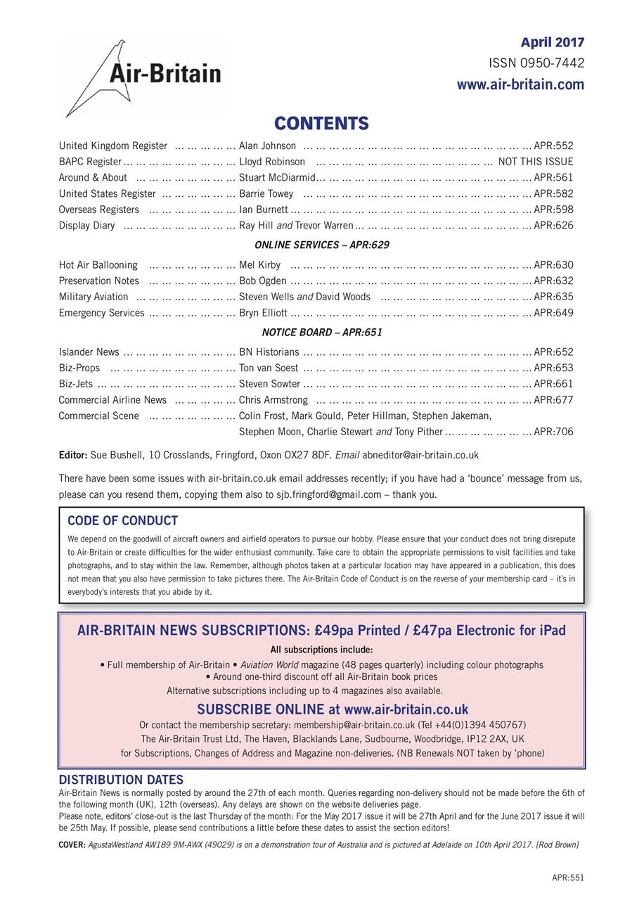 Air Britain News Preview Pages