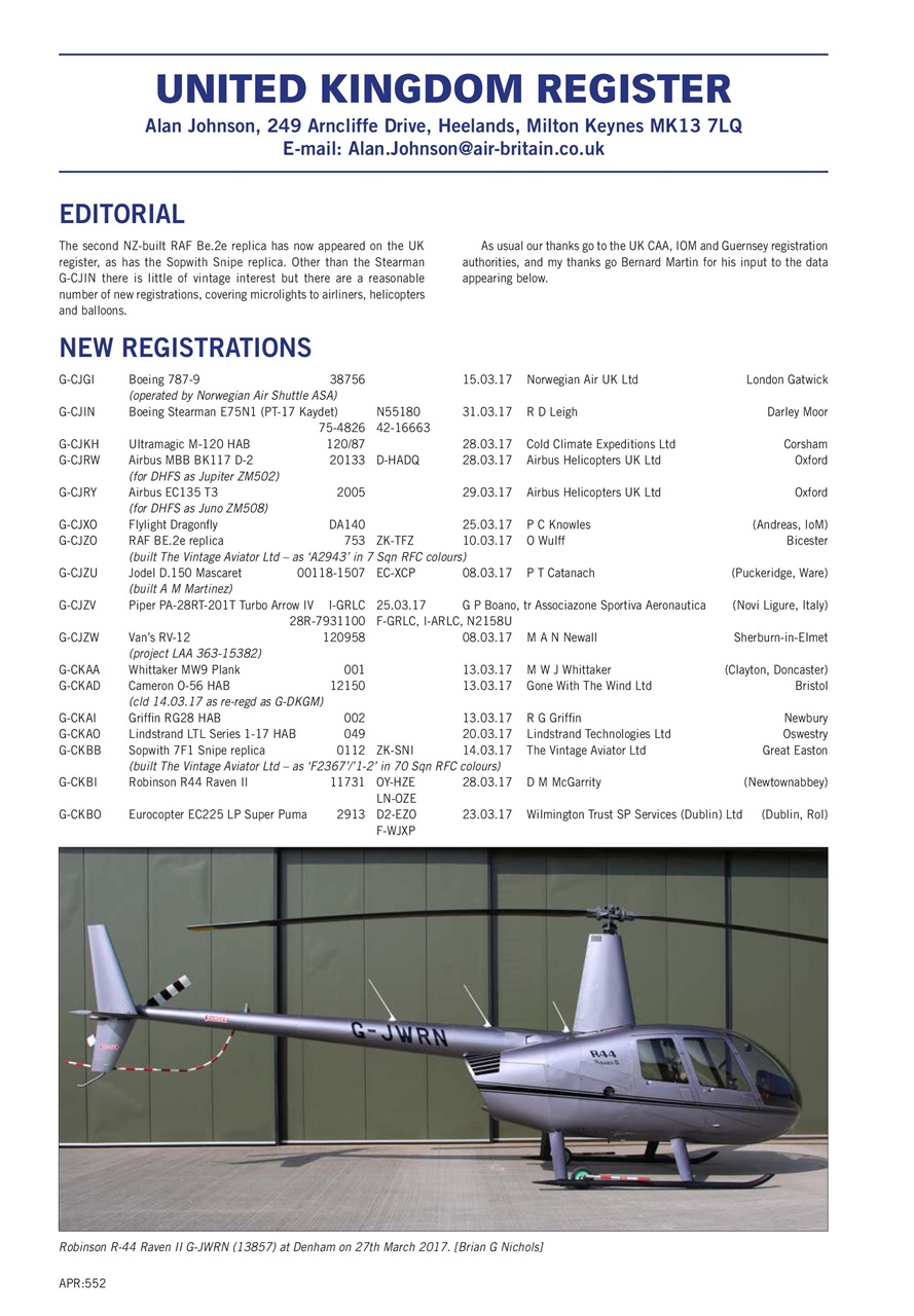 Air Britain News Preview Pages