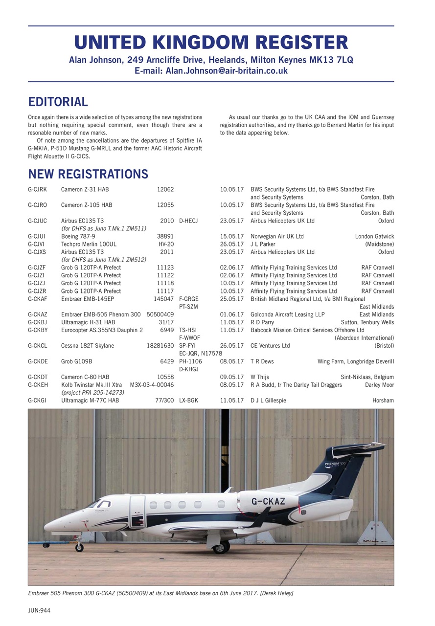 Air Britain News Preview Pages