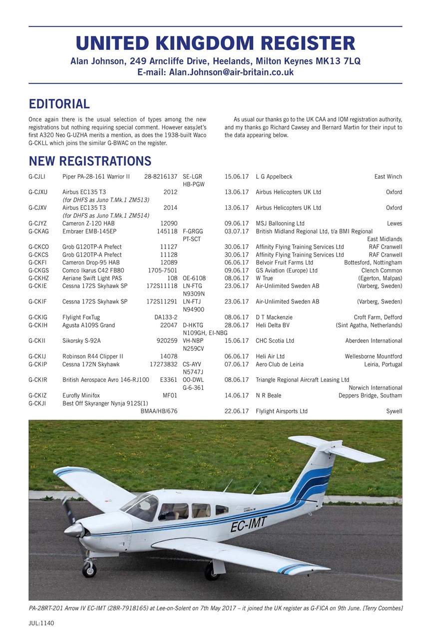 Air Britain News Preview Pages