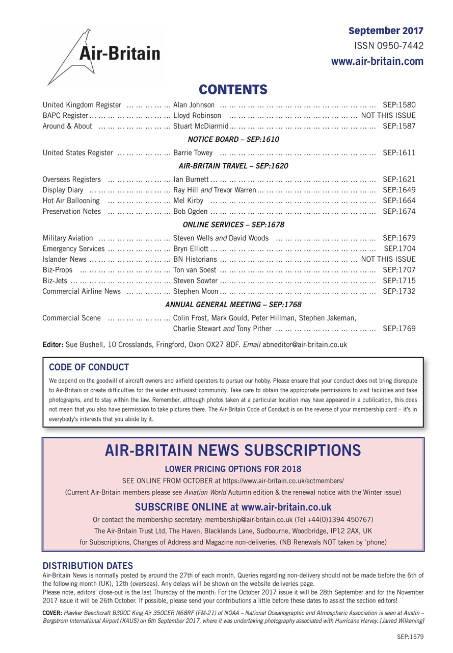 Air Britain News Preview Pages