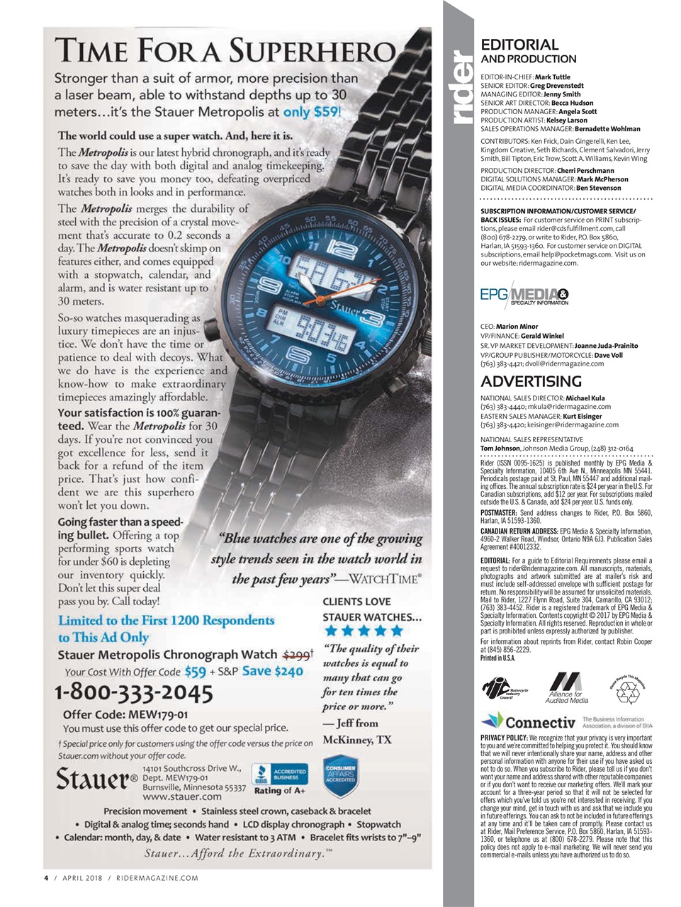 Rider Magazine Preview Pages