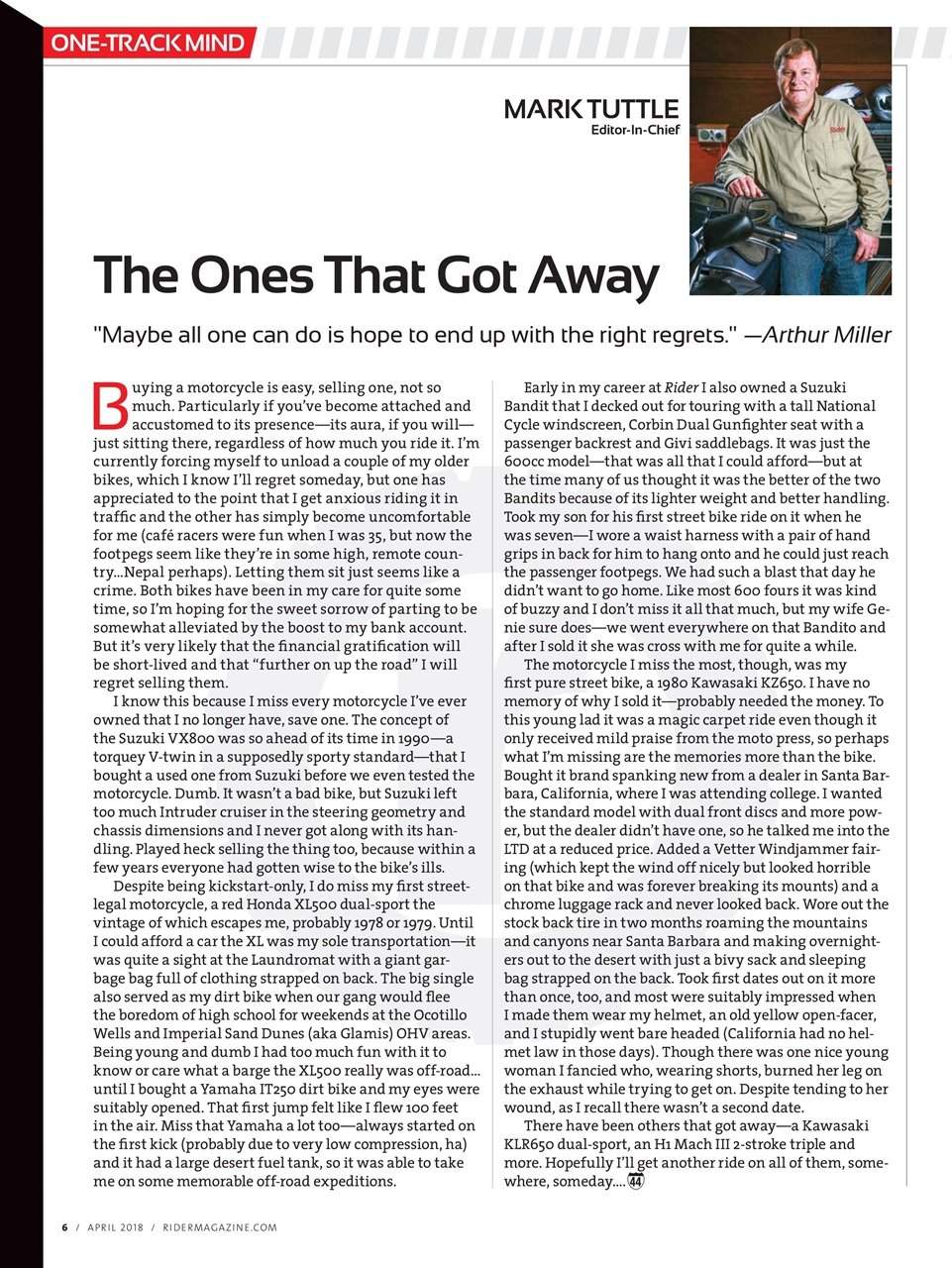 Rider Magazine Preview Pages