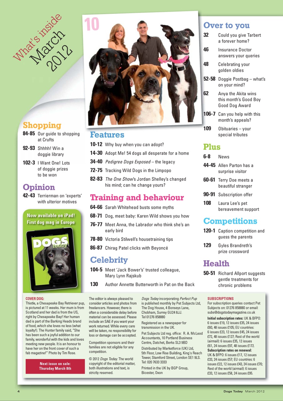 Dogs Today Magazine Preview Pages