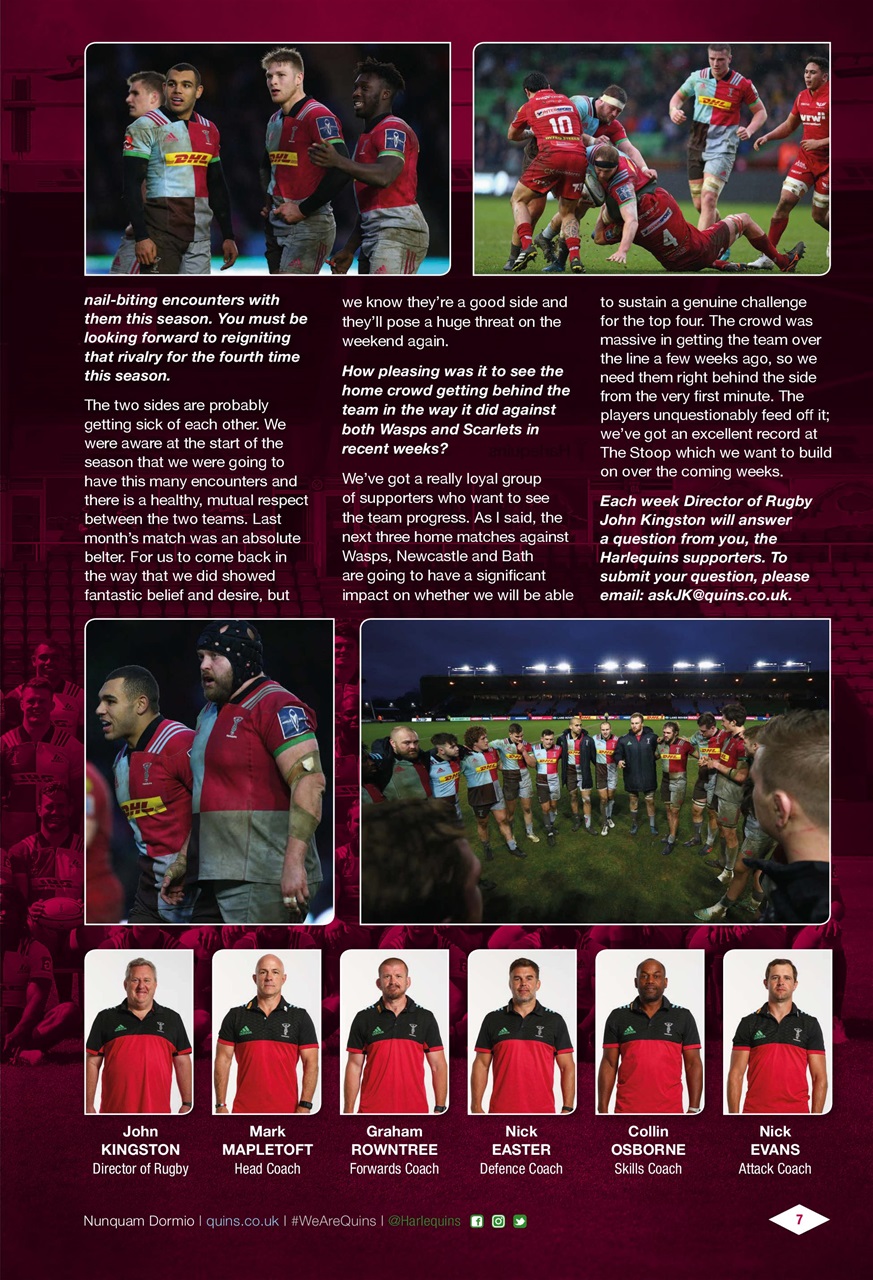 Harlequins Preview Pages