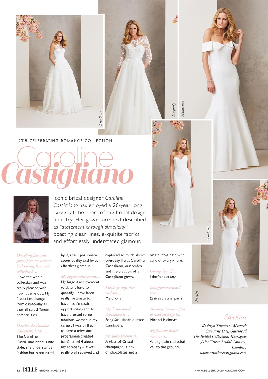 Belle Bridal Magazine Preview Pages