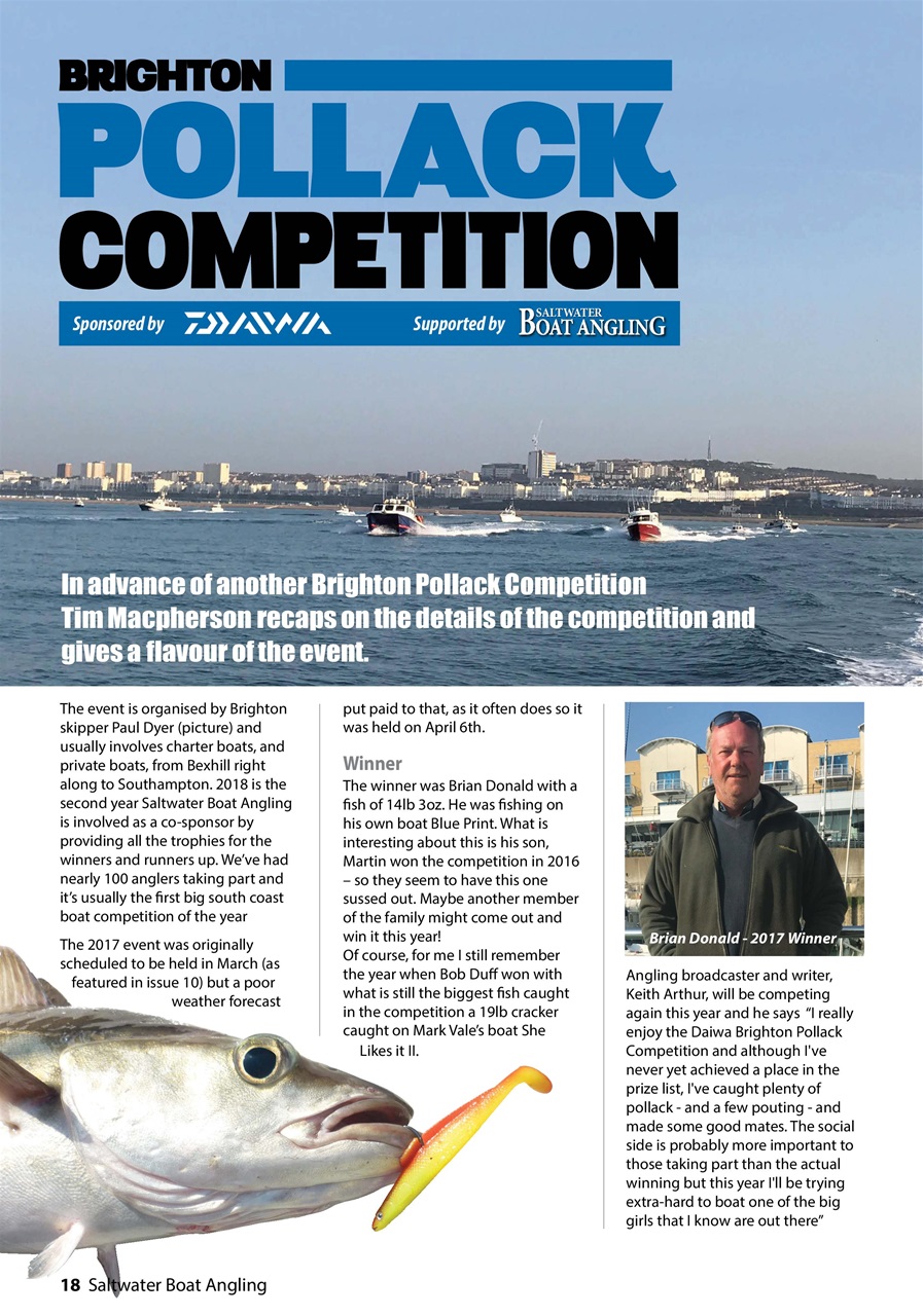 Saltwater Boat Angling Preview Pages