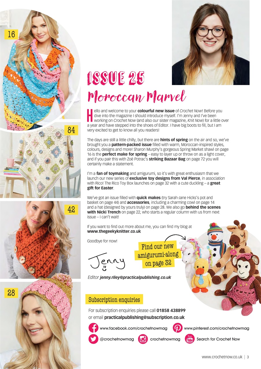 Crochet Now Magazine Preview Pages