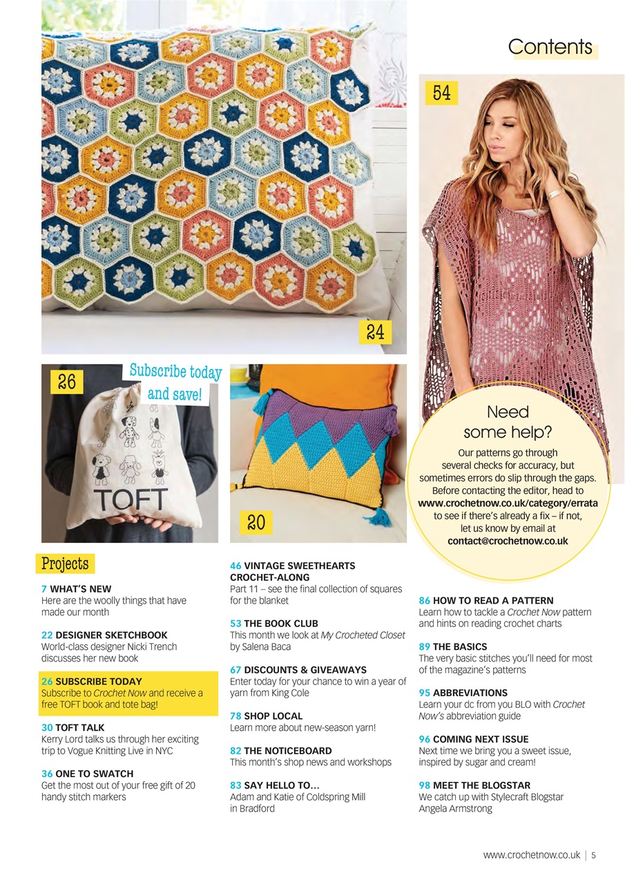 Crochet Now Magazine Preview Pages