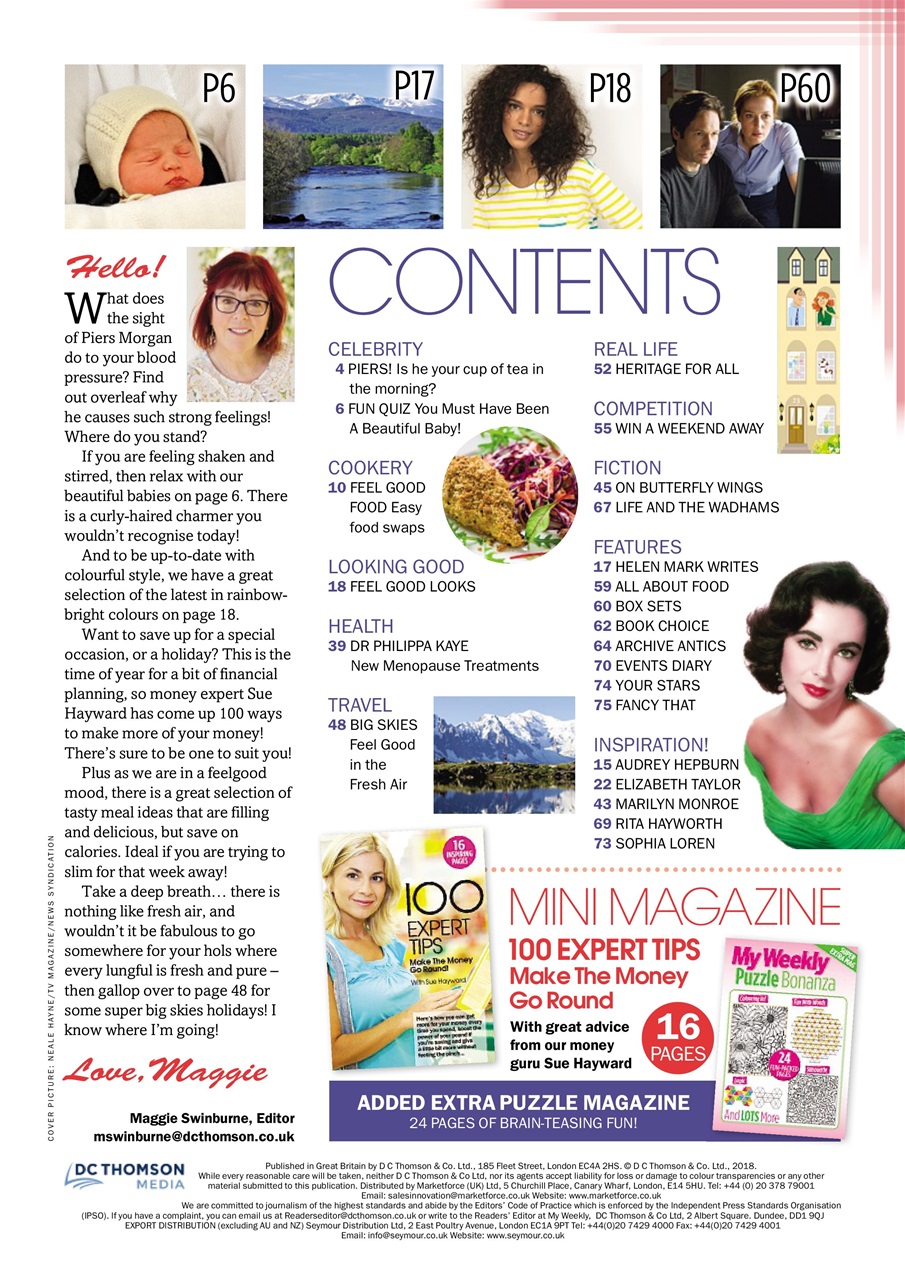 My Weekly Special Preview Pages