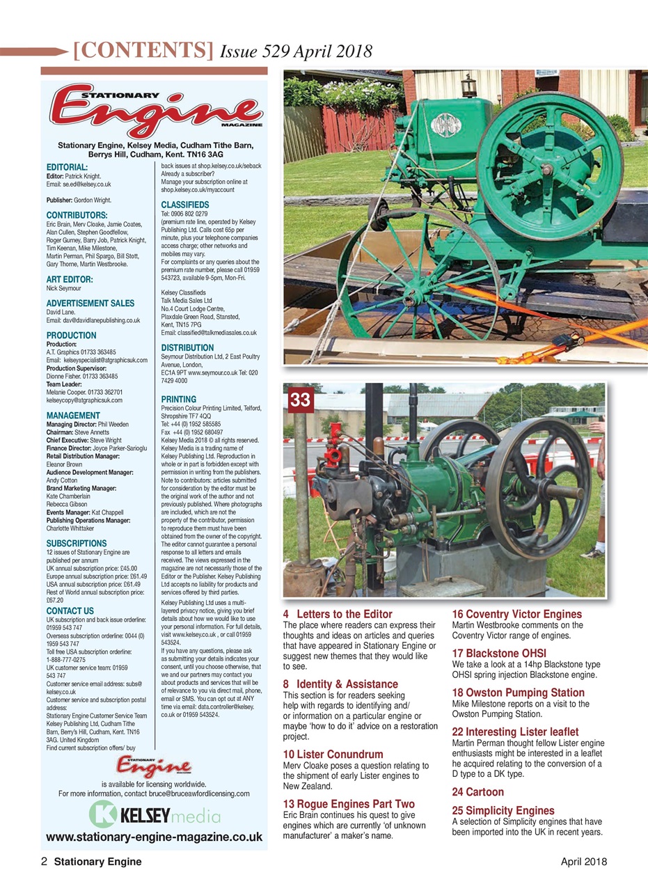 Stationary Engine Preview Pages