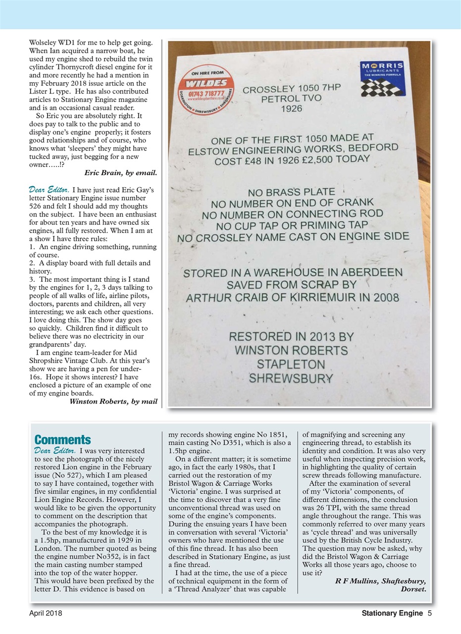 Stationary Engine Preview Pages