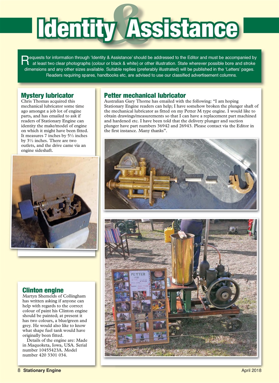 Stationary Engine Preview Pages