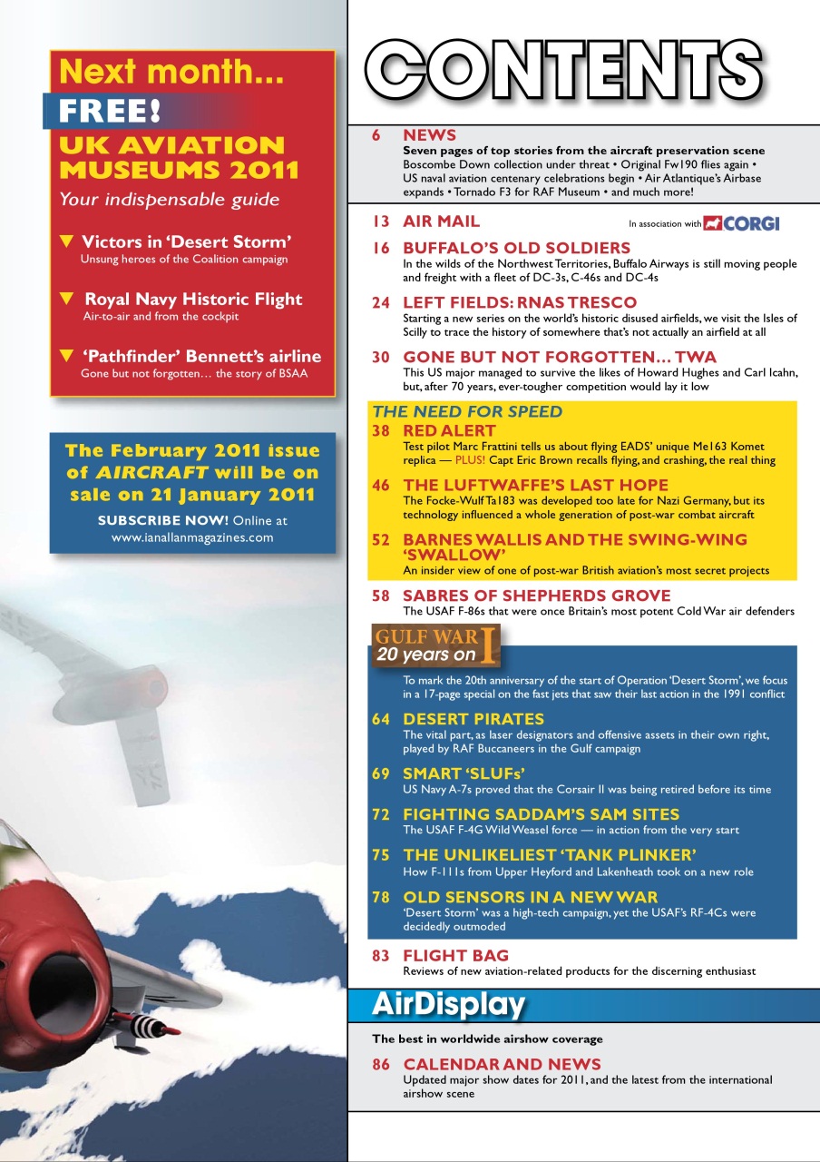 Classic Aircraft Preview Pages