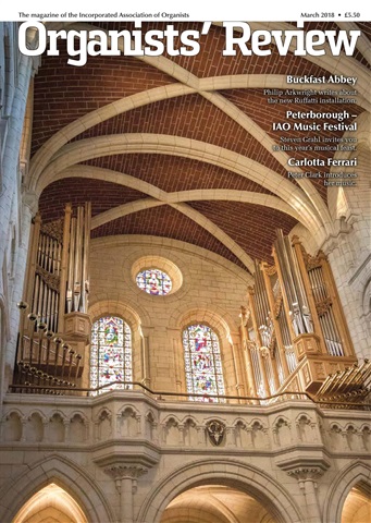 Organists' Review issue March 2018
