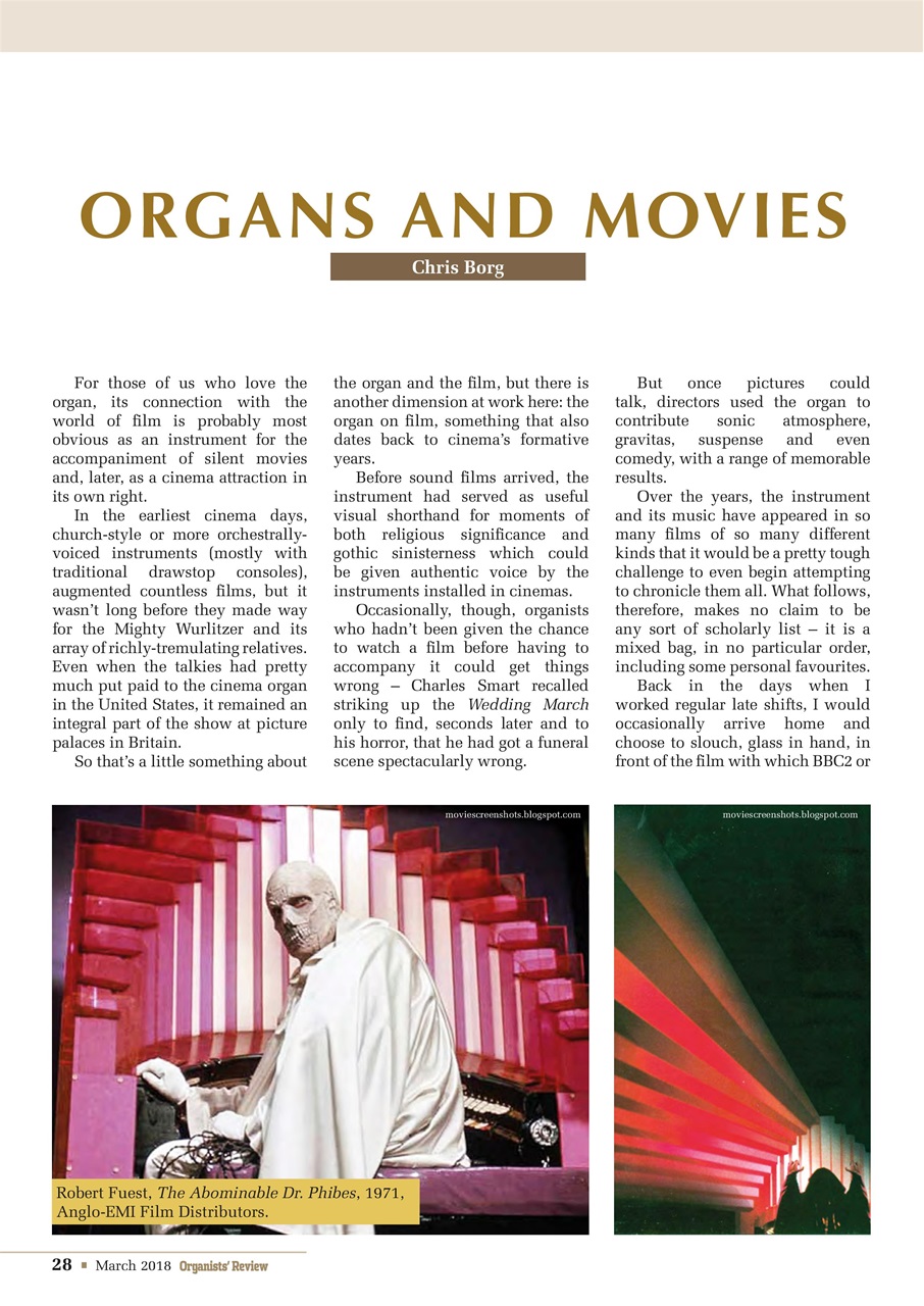 Organists' Review Preview Pages