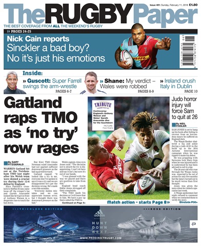 The Rugby Paper issue 11th February 2018