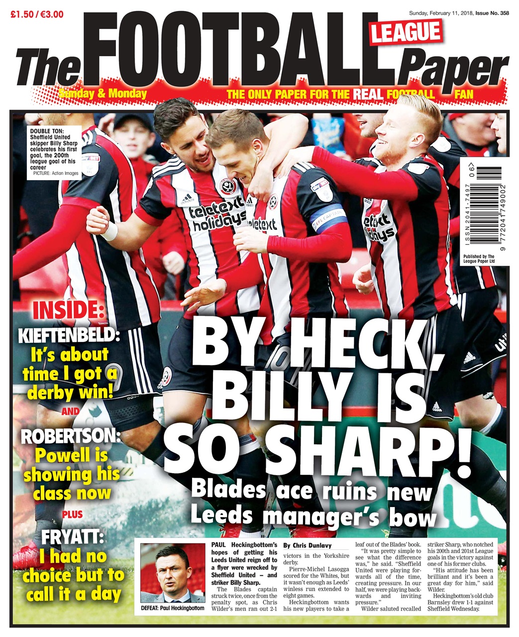 The Football League Paper Preview Pages