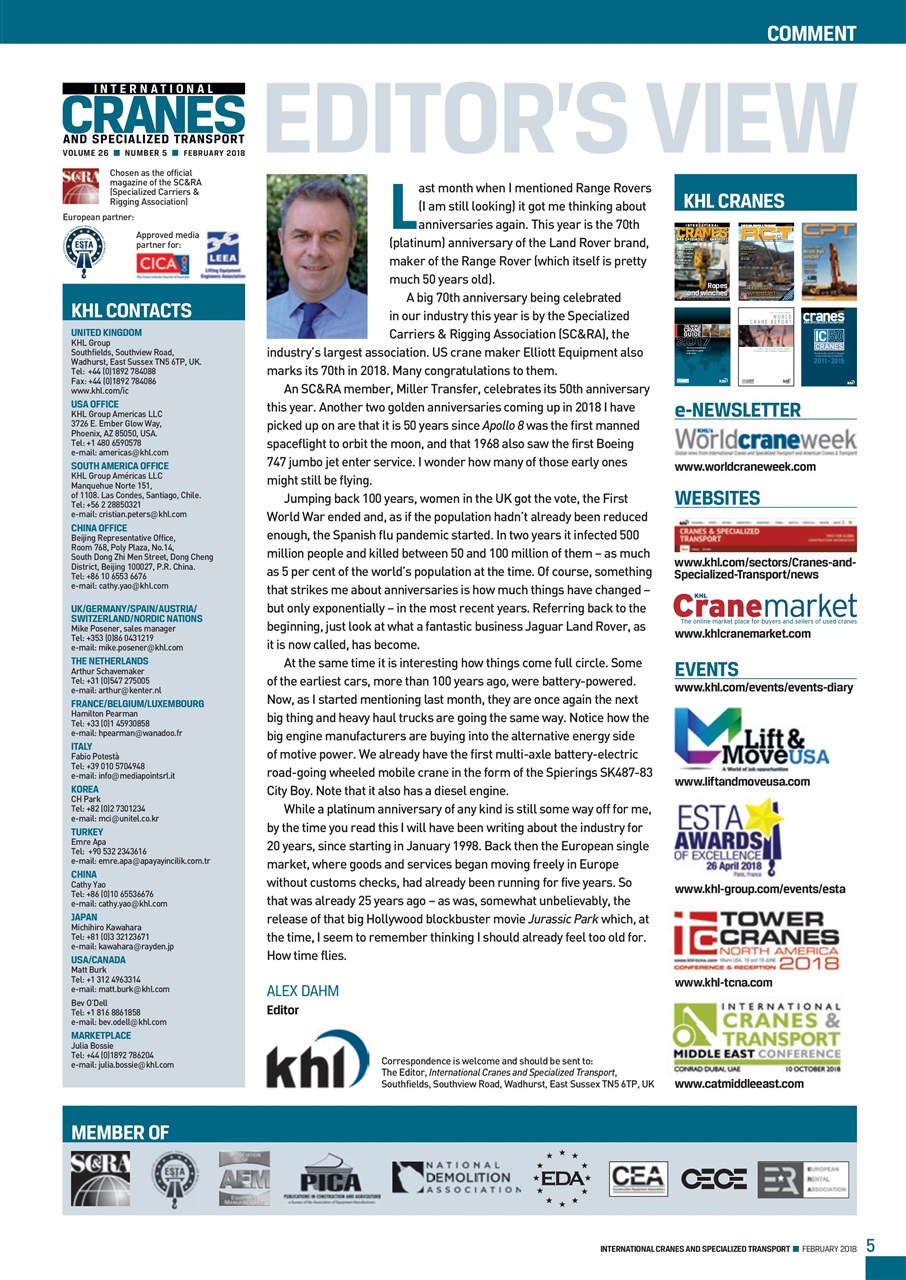 Int. Cranes and Specialized Transp Preview Pages