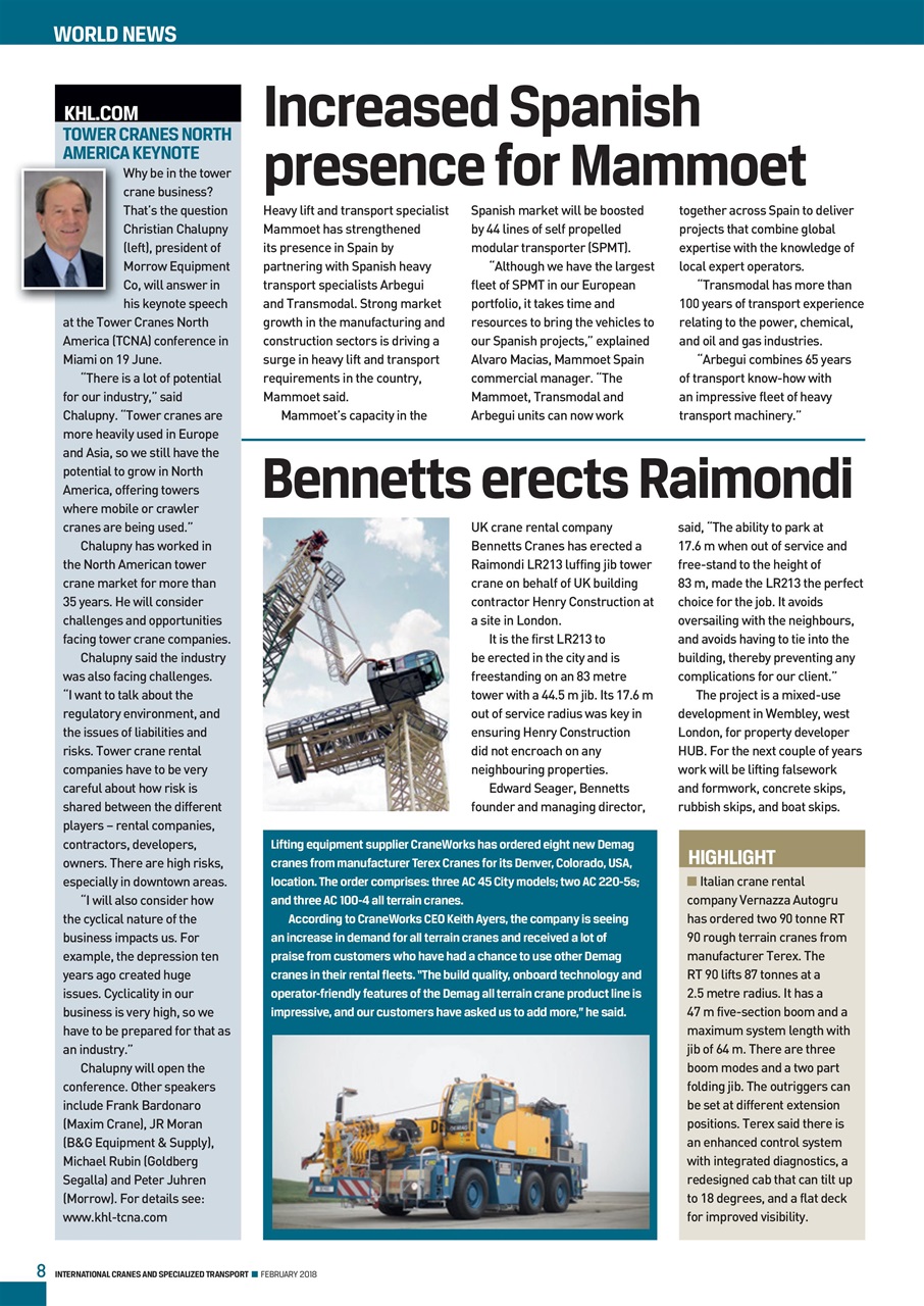 Int. Cranes and Specialized Transp Preview Pages