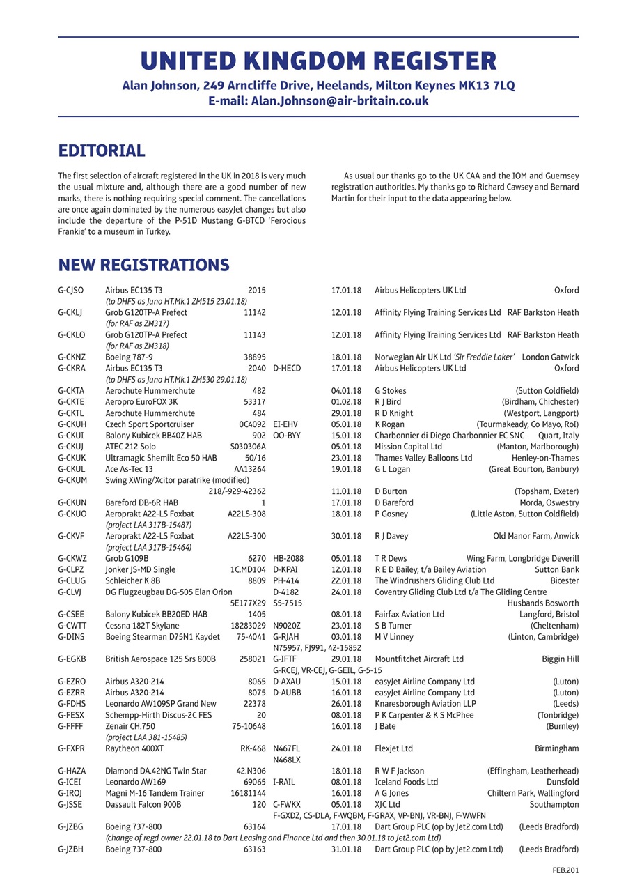 Air Britain News Preview Pages