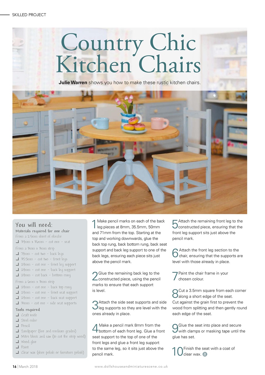 Dolls House and Miniature Scene Preview Pages