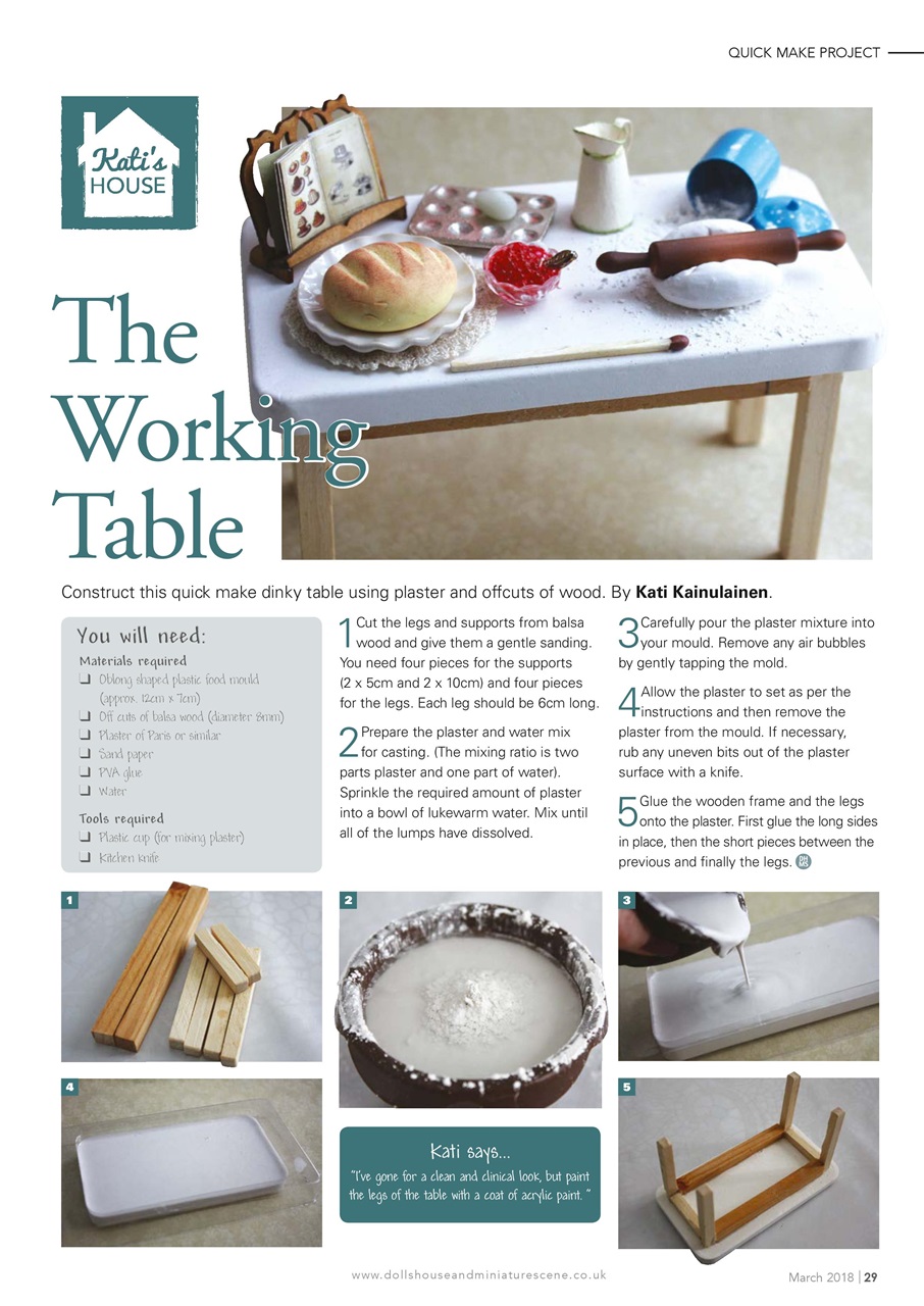 Dolls House and Miniature Scene Preview Pages