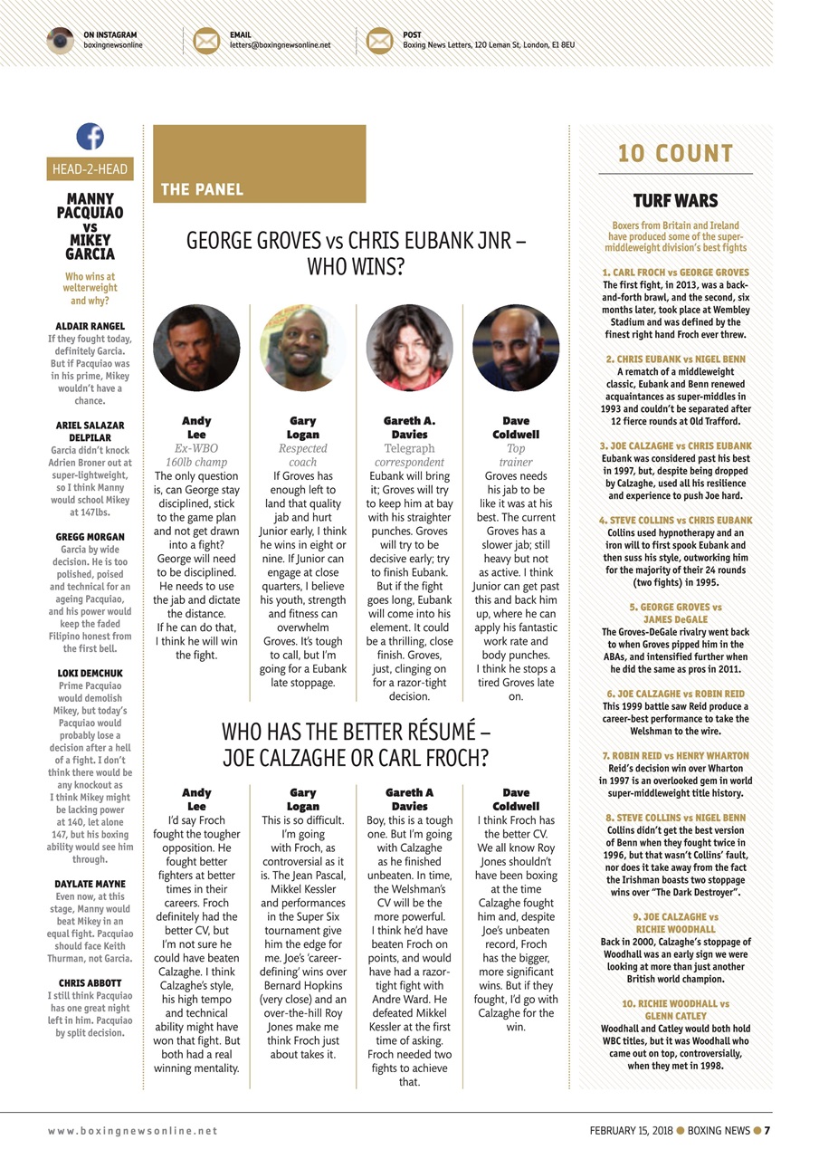Boxing News Preview Pages