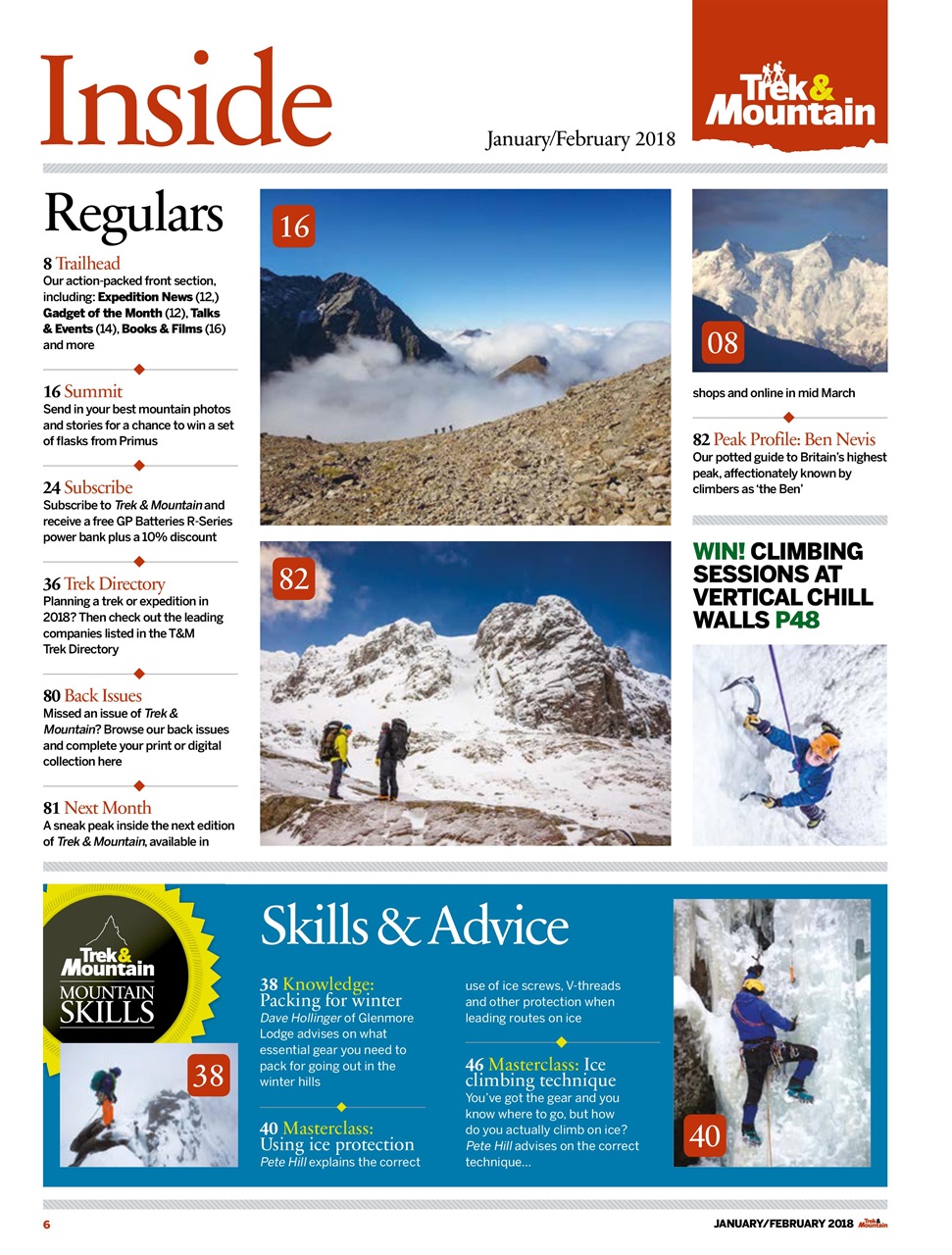 Trek & Mountain Magazine Preview Pages