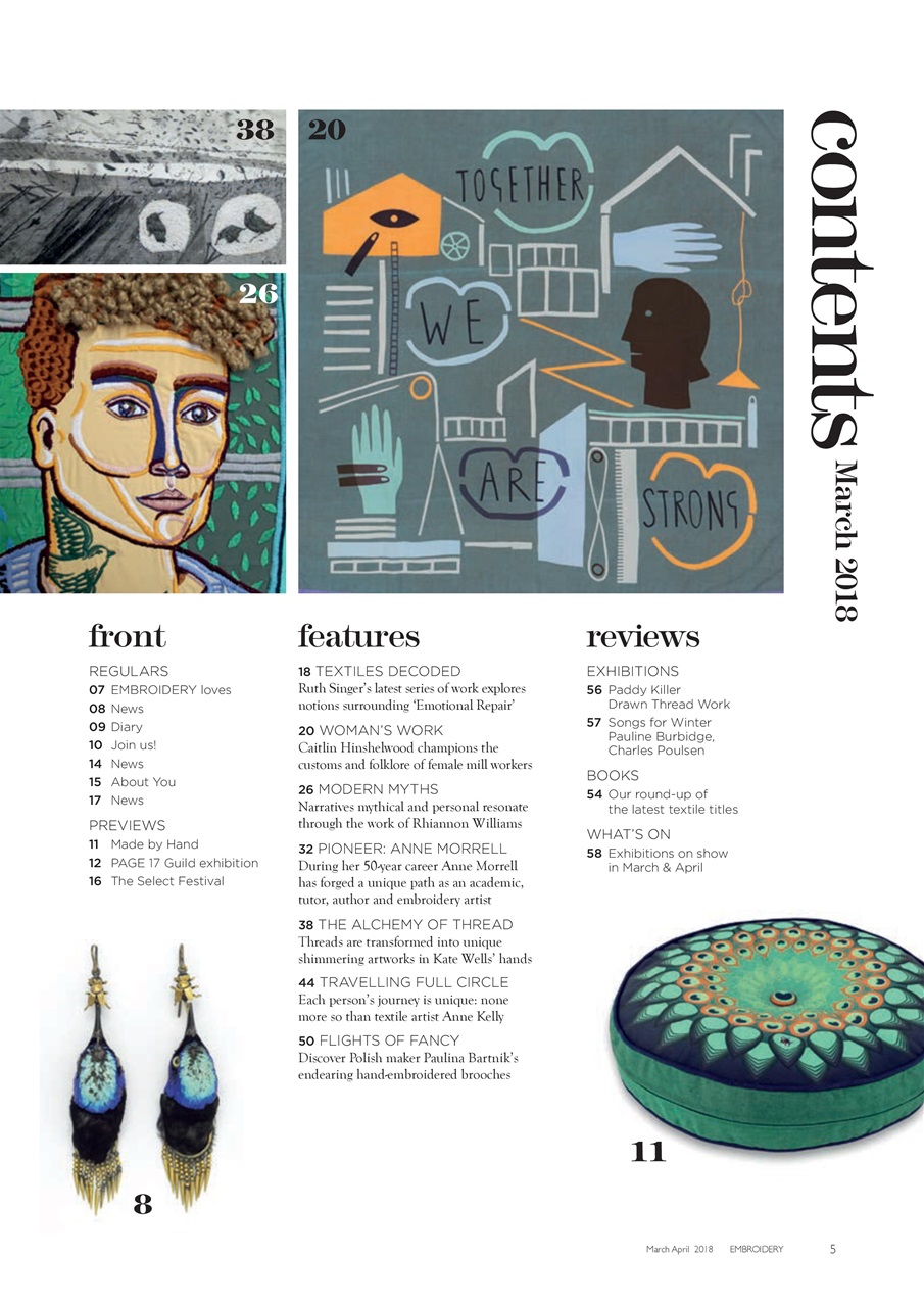 Embroidery Magazine Preview Pages