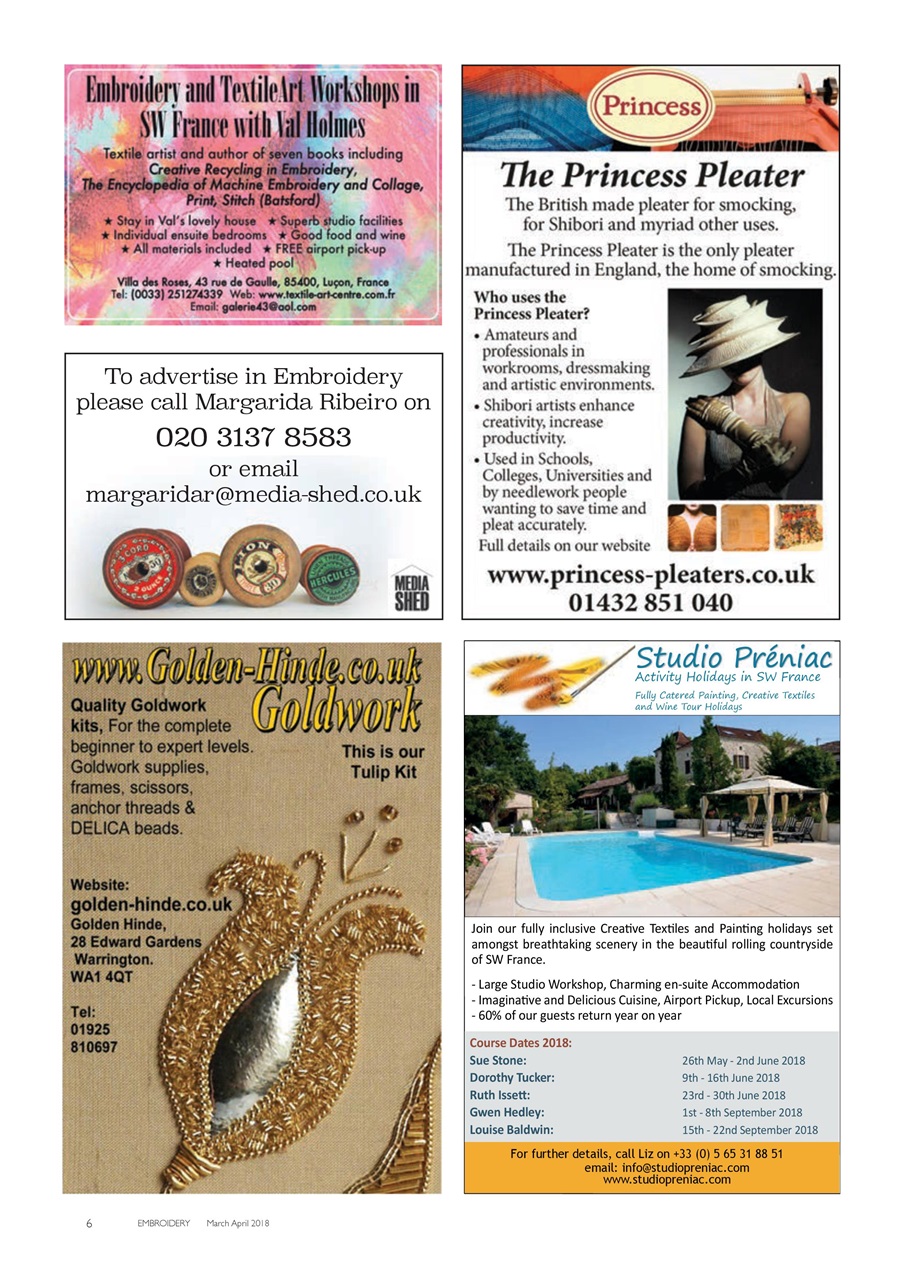 Embroidery Magazine Preview Pages