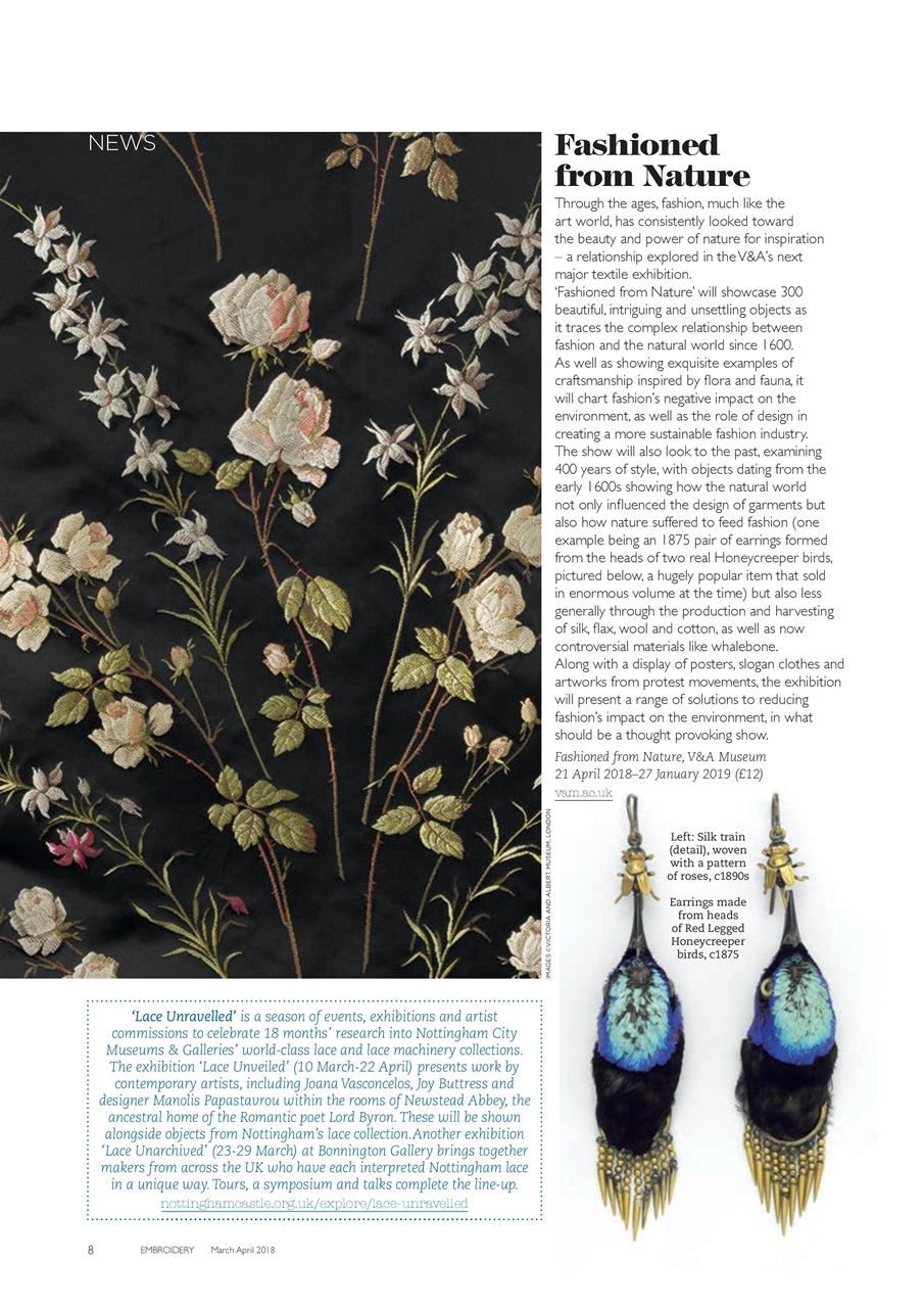 Embroidery Magazine Preview Pages
