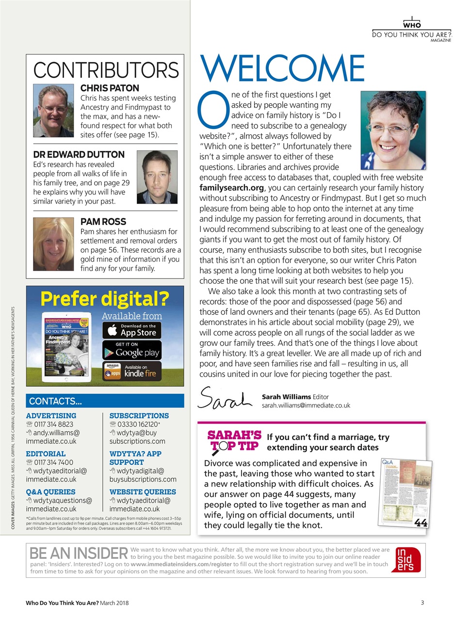 Who Do You Think You Are? Preview Pages