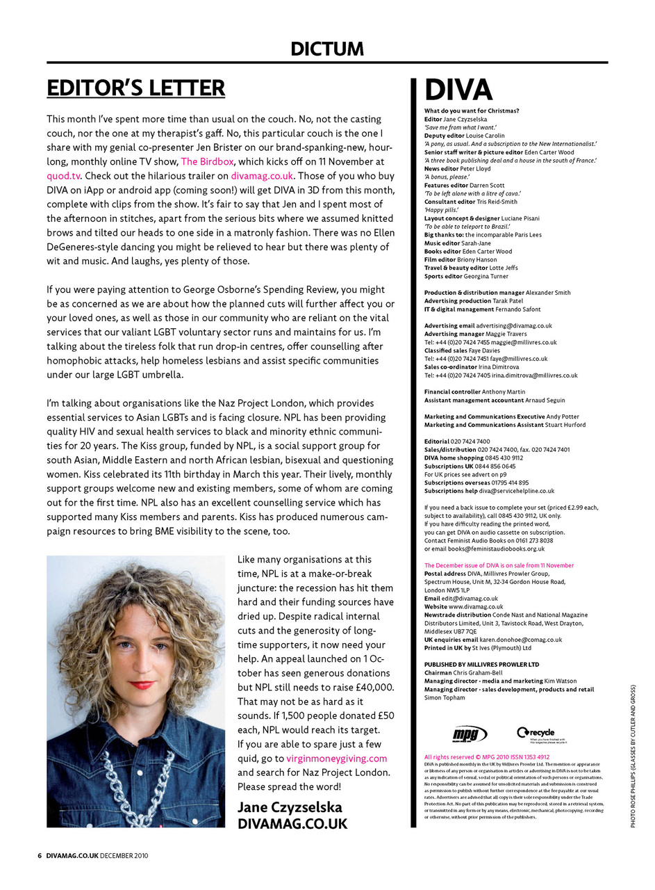 DIVA Magazine Preview Pages