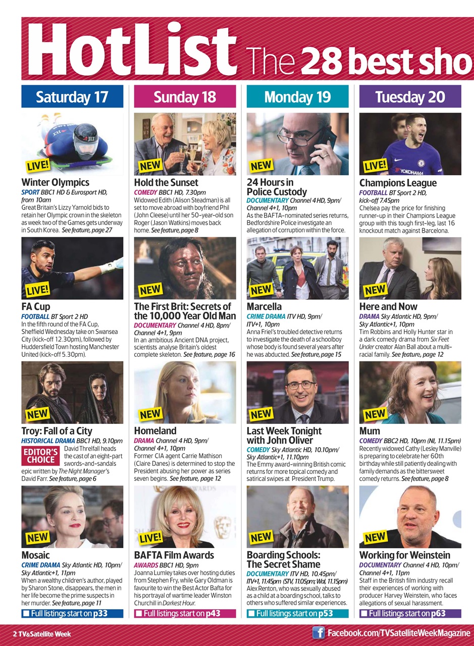 TV & Satellite Week Preview Pages
