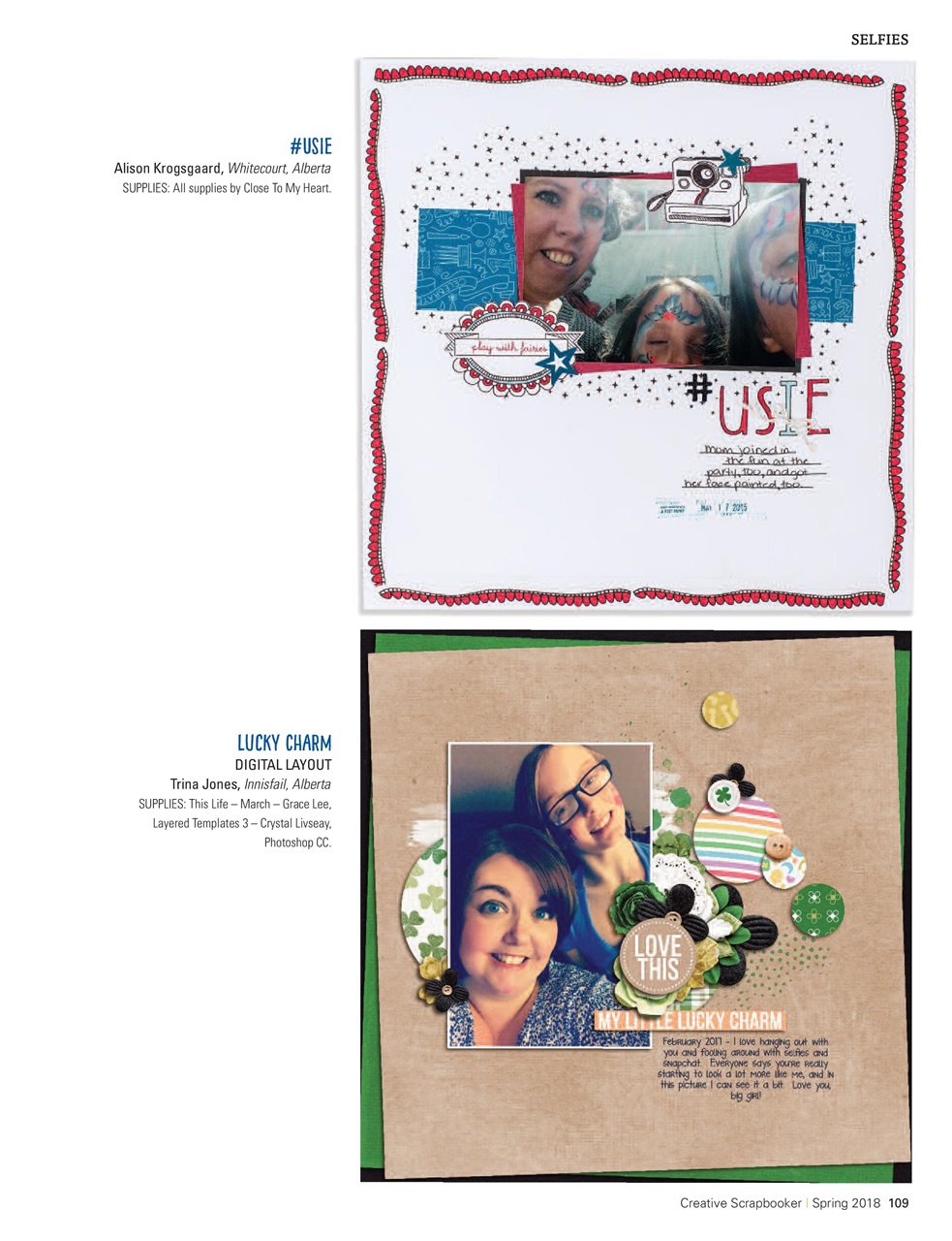 Creative Scrapbooker Preview Pages