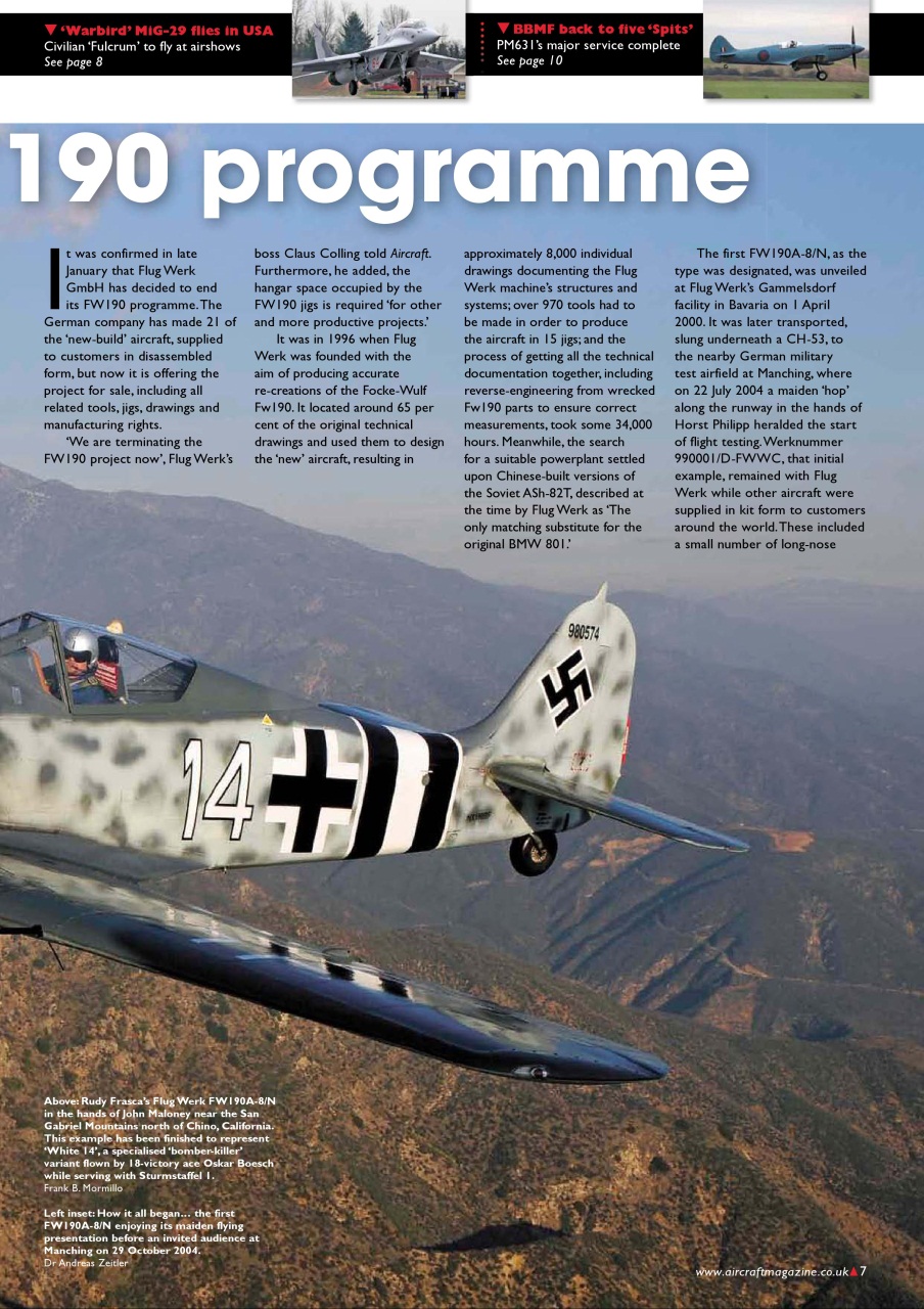 Classic Aircraft Preview Pages
