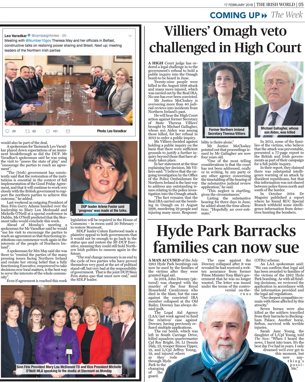 Irish World Preview Pages